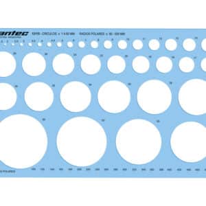 Círculos 1 a 60 mm, rad.polar. (ex 1201)