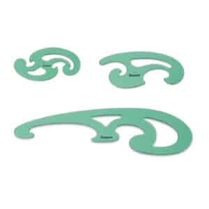 Set de 3 pistoletes universales con doble bisel