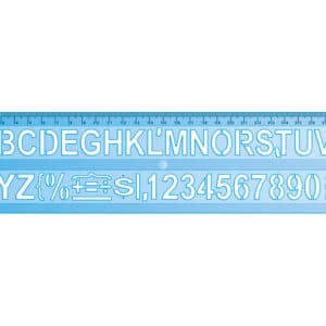 Comercial con abecedario 20mm de 30 cm