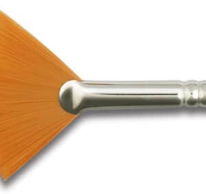 Abanico fibra sintética dorada