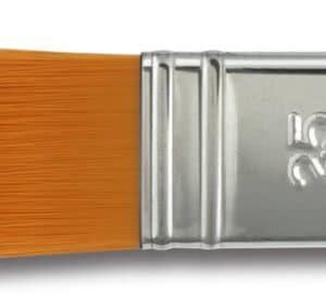 Pinceleta fibra sintética dorada