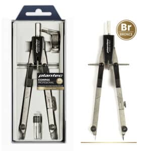 Compás bigotera ajuste rápido + rep. mina