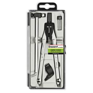 Compás bigotera aj.rápido + c/prol. + adapt. + rep. mina