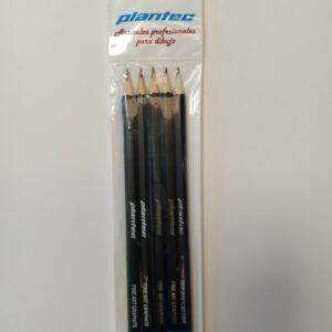 Set de 5 lápices p/dibujo 2H, H, HB=2, B y 2B