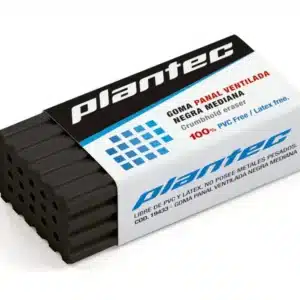 Goma panal ventil. negra, 50x24x16mm, med.