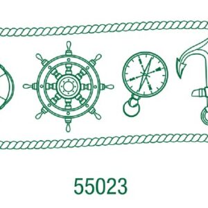 55023 - Sello decorativo mediano 40x80mm