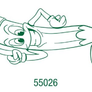 55026 - Sello decorativo mediano 40x80mm