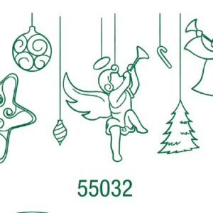 55032 - Sello decorativo mediano 40x80mm