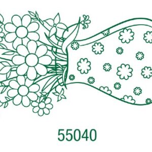 55040 - Sello decorativo mediano 40x80mm