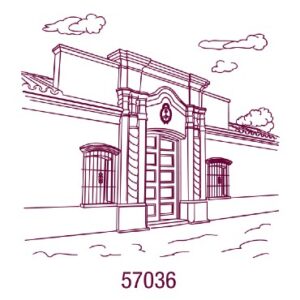 57036 - Sello decorativo grande 80x80mm