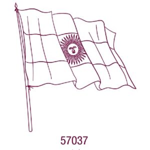 57037 - Sello decorativo grande 80x80mm