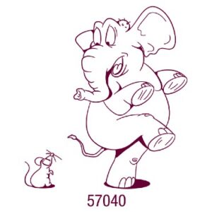 57040 - Sello decorativo grande 80x80mm