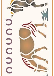 Stencil mediano 80x300mm