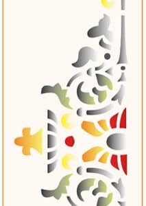 Stencil mediano 80x300mm