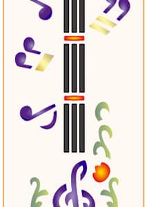 Stencil mediano 80x300mm