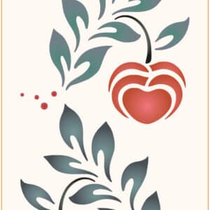 Stencil mural 300x555mm