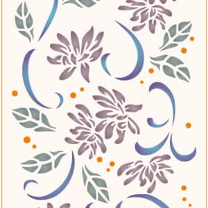 Stencil mural 300x555mm