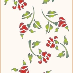 Stencil mural 300x555mm