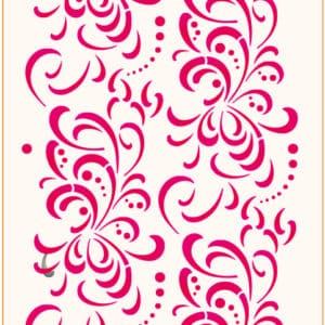 Stencil mural 300x555mm