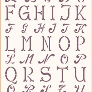 Stencil mural 300x555mm