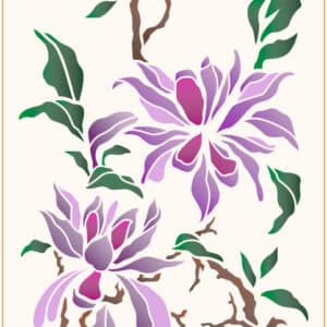 Stencil mural 300x555mm