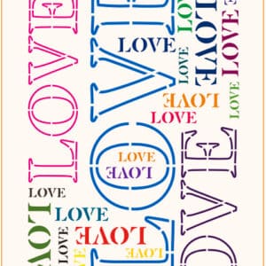 Stencil mural 300x555mm