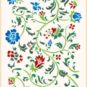 Stencil mural 300x555mm