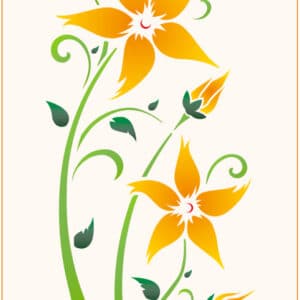 Stencil mural 300x555mm