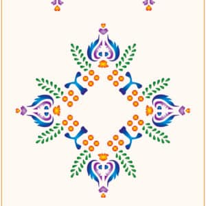 Stencil mural 300x555mm