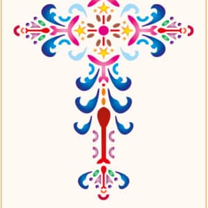 Stencil mural 300x555mm