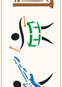 Stencil mediano 80x300mm