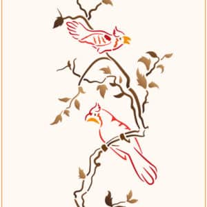 Stencil mural 300x555mm