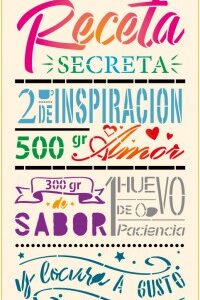 Stencil mural 300x555mm