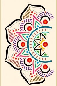 Stencil mural 300x555mm