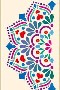 Stencil mural 300x555mm