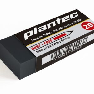 Goma p/ lápiz, 2B negra 60x20x12mm, mediana