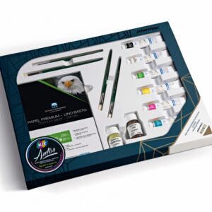 Kit autor con productos para oleo