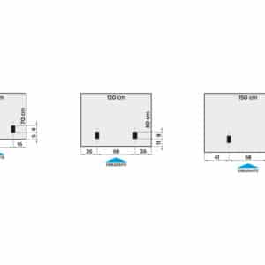 Tablero melam.bca.18mm ; 80 x 120 cm