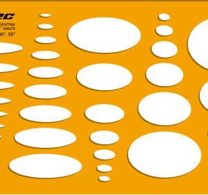 Elipses 10º, 20°, 30º, 40º y 50º
