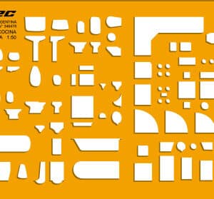 Sanitarios, cocina y lavadero - esc.1:50
