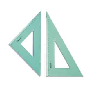 Set de escuadras con mm de 30 cm