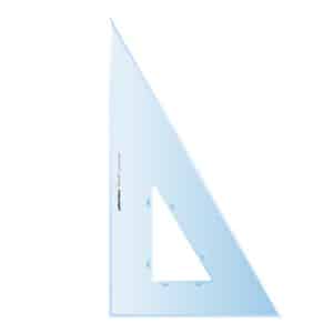 Escuadra 30 cm. 60º sin mm