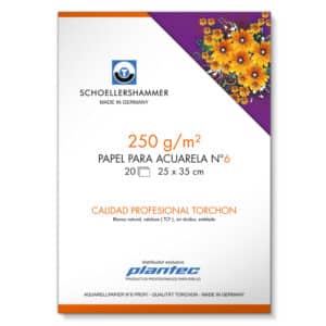 Papel acuarela "Torchon" 250 gr a granel de 50 x 70 cm x 25 h