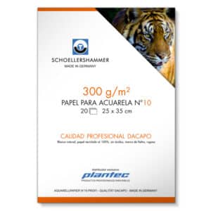 Papel acuarela "Da Capo" 300 gr en block encolado de 17 x 25 cm x 20 h