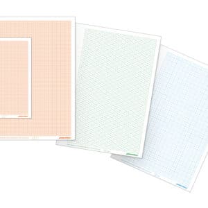 Papel impreso Plantec blanco milimetrado Nº 3 x 8 hojas