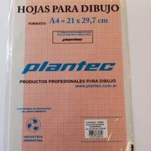 Papel impreso Plantec calco milimetrado A4 x 10 hojas
