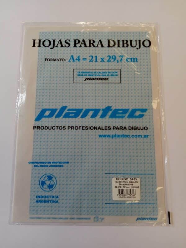 Papel impreso Plantec calco trama caballera A4 x 10 h