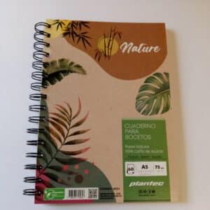 Cuaderno A5 tapa nature x 60 hojas