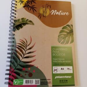 Cuaderno A4 tapa nature x 60 hojas