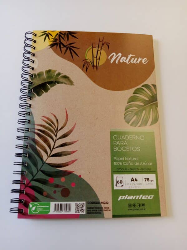 Cuaderno A4 tapa nature x 60 hojas